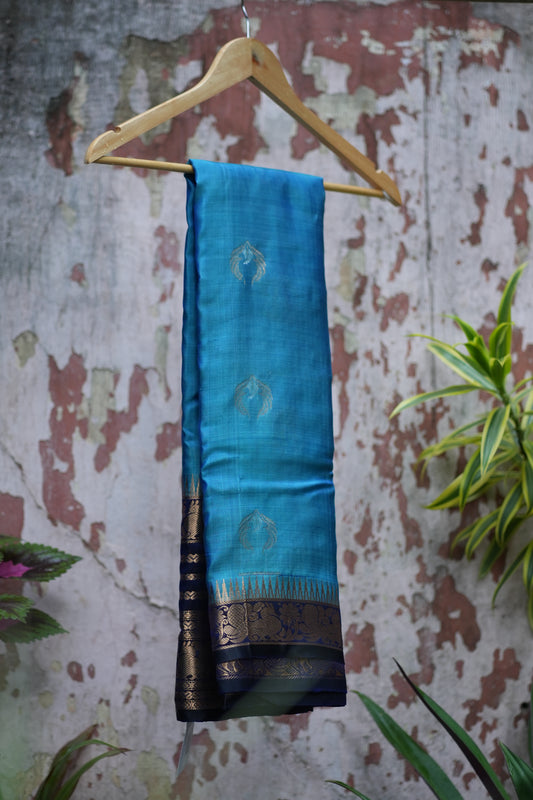 Green Leaf Pattu Saree