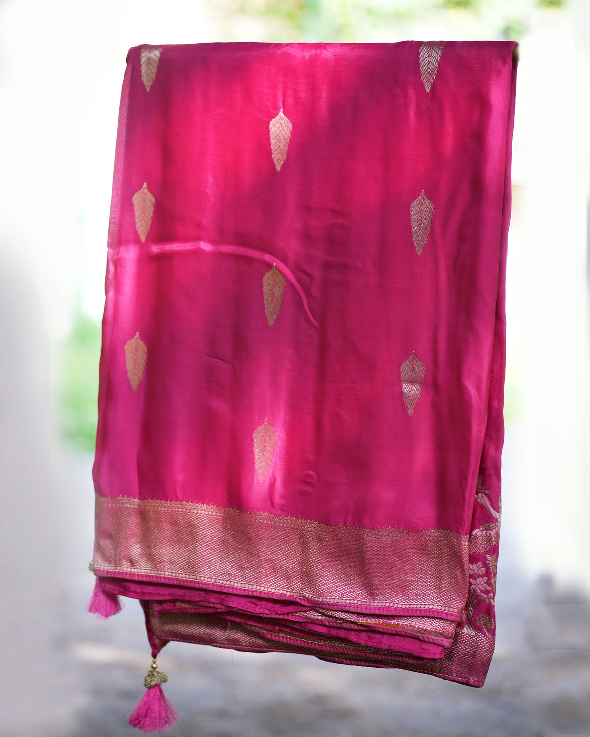 Rani Pink Banarasi Silk