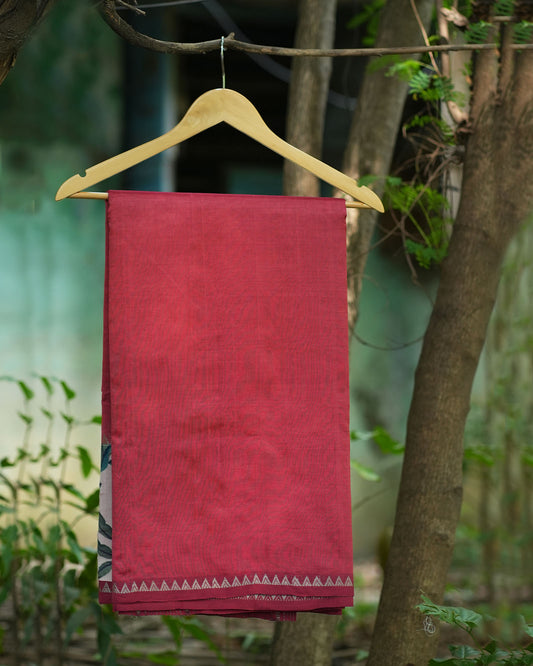 Pure Mangalgiri Pattu With Patch Work