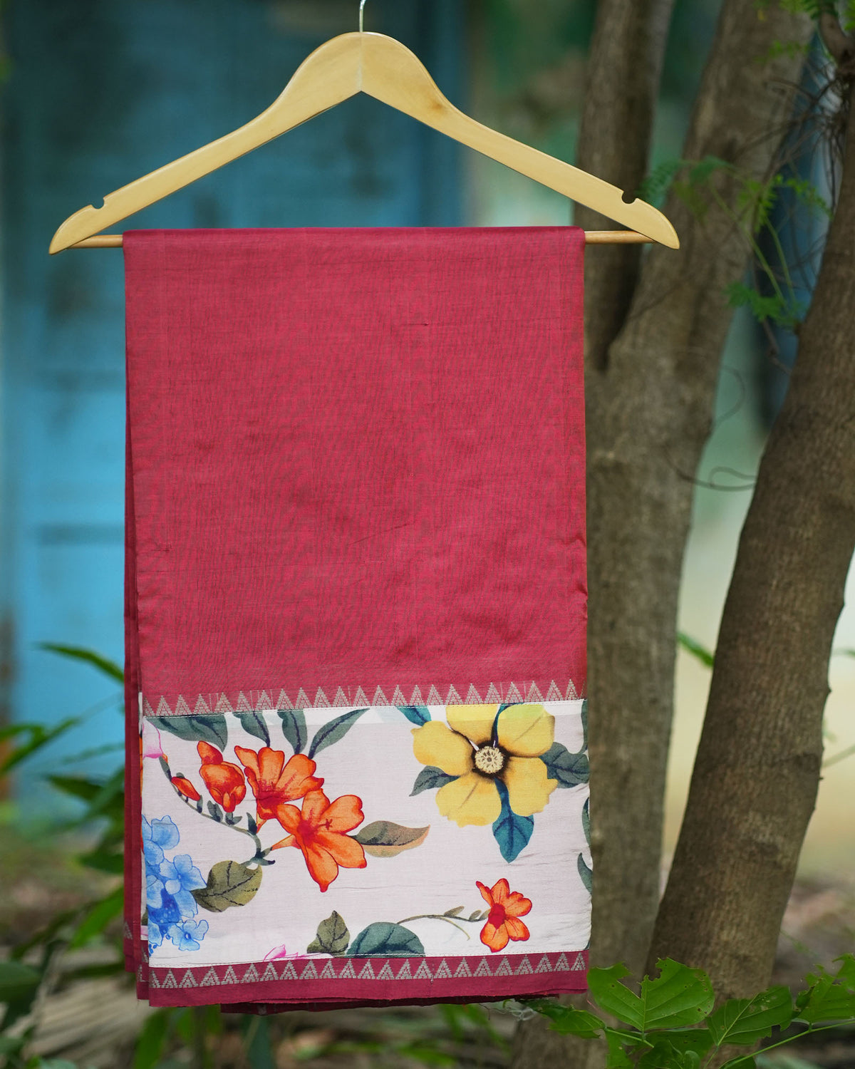 Pure Mangalgiri Pattu With Patch Work
