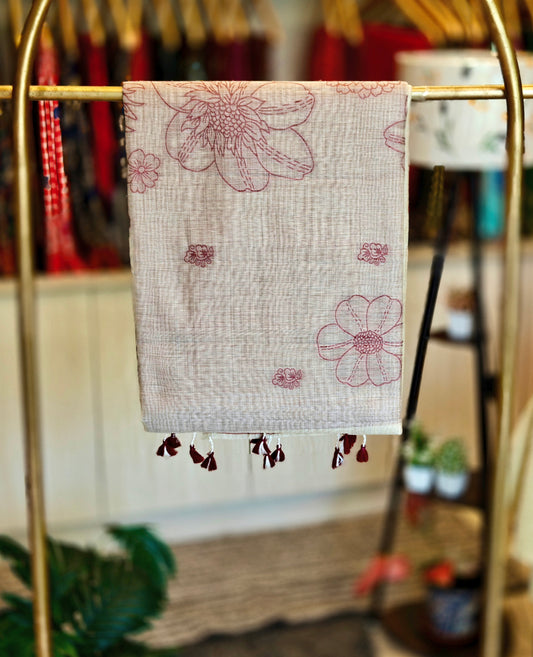 Linen By Cotton Jamdani