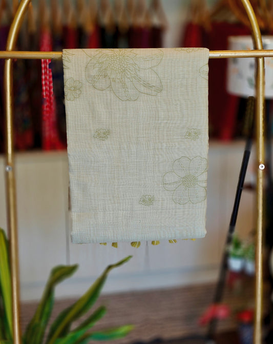 Linen By Cotton Jamdani