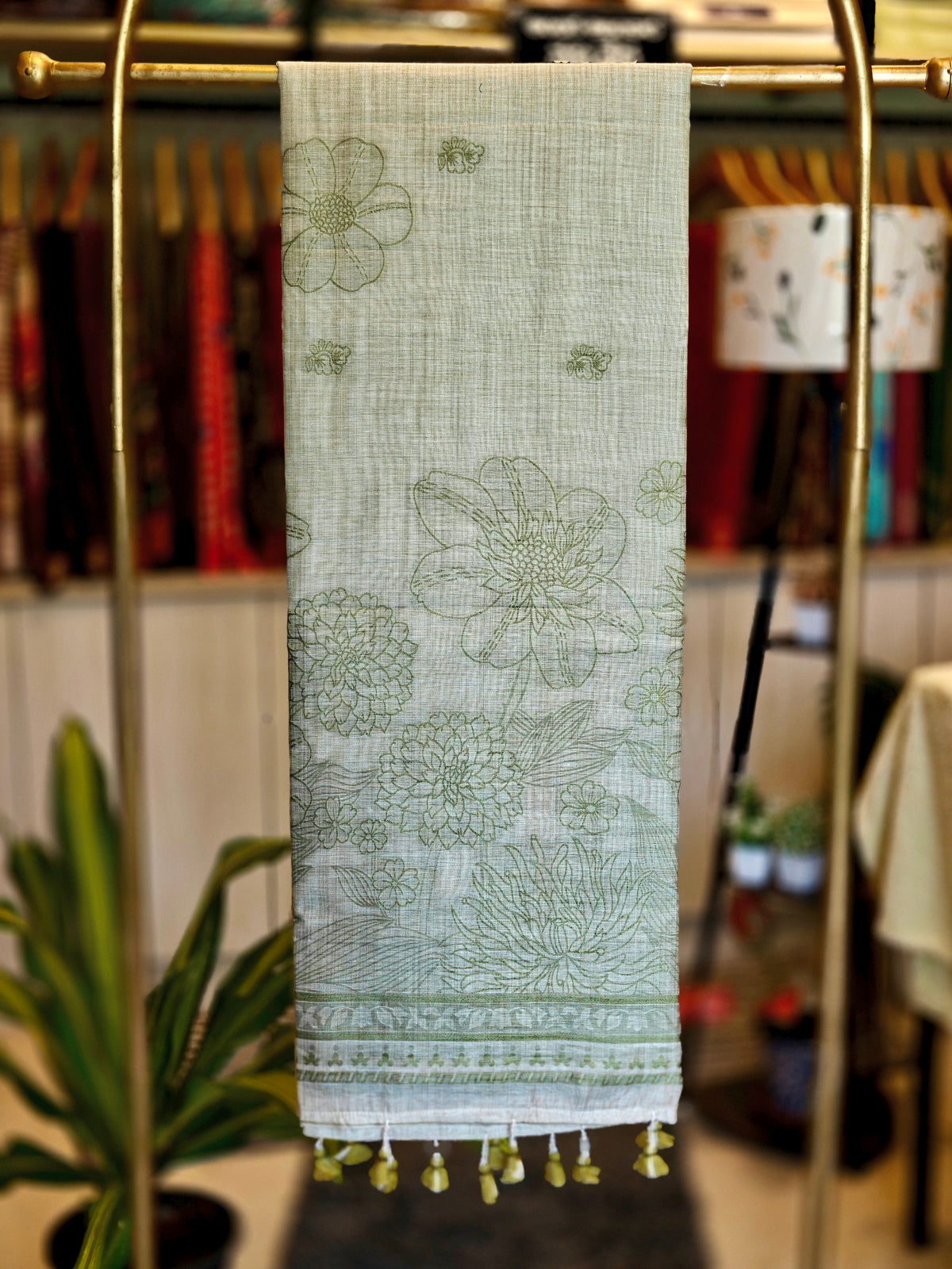 Linen By Cotton Jamdani