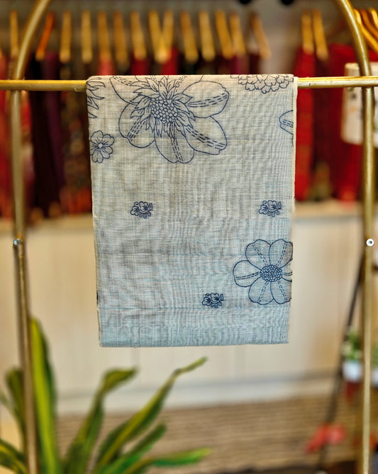 Linen By Cotton Jamdani