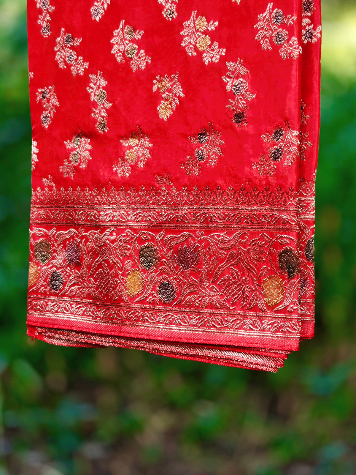 Ruby Royale Pure Raw Mango Kadhua Saree