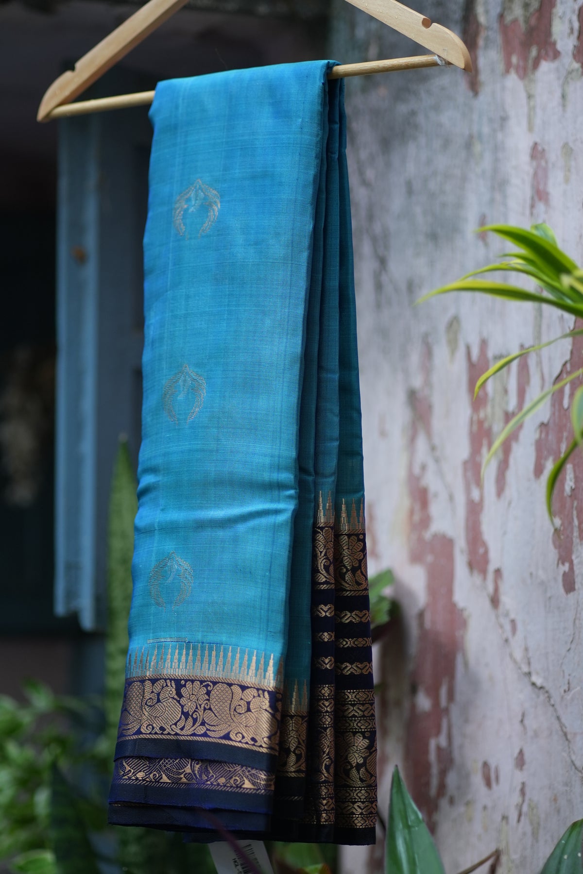 Green Leaf Pattu Saree