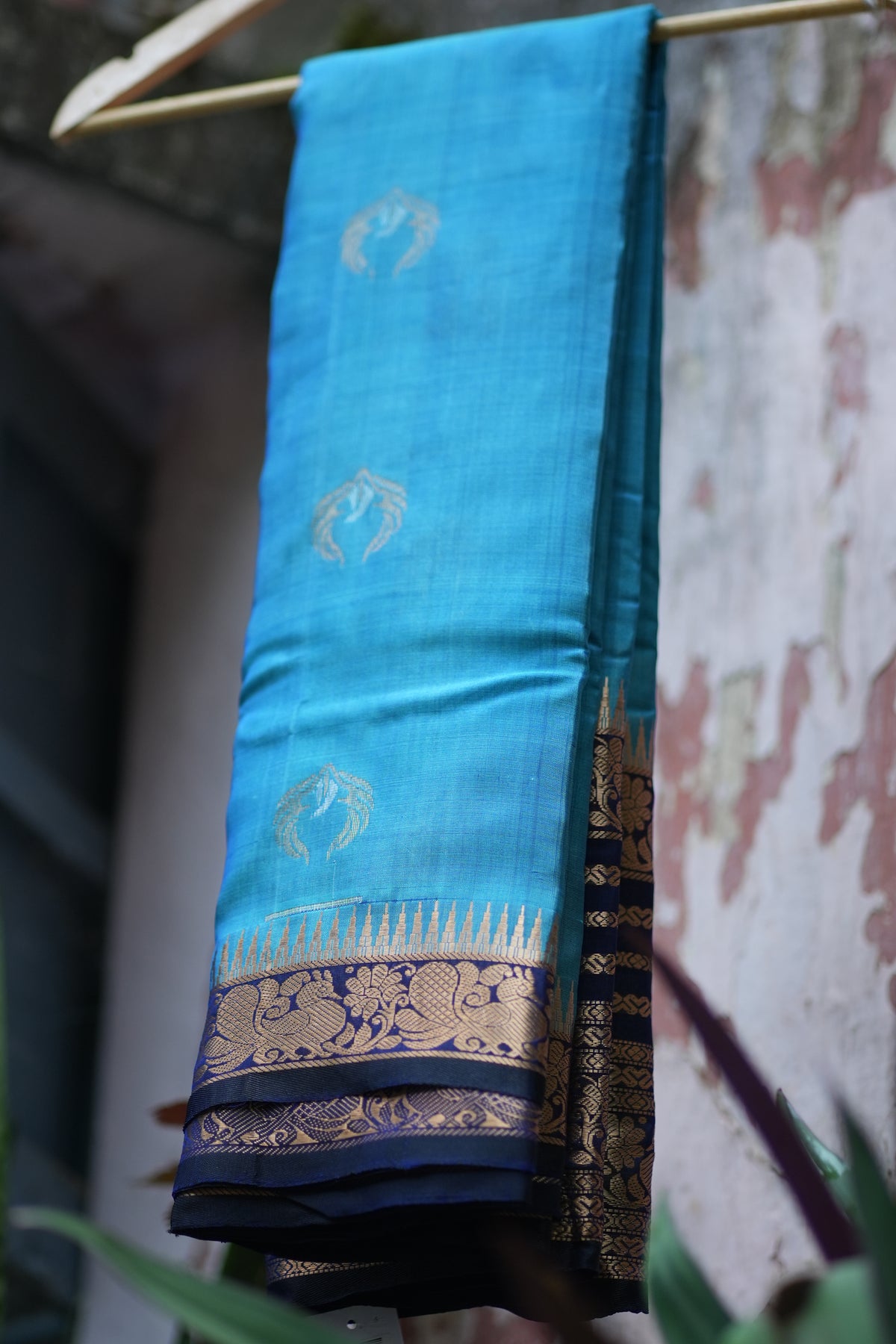 Green Leaf Pattu Saree