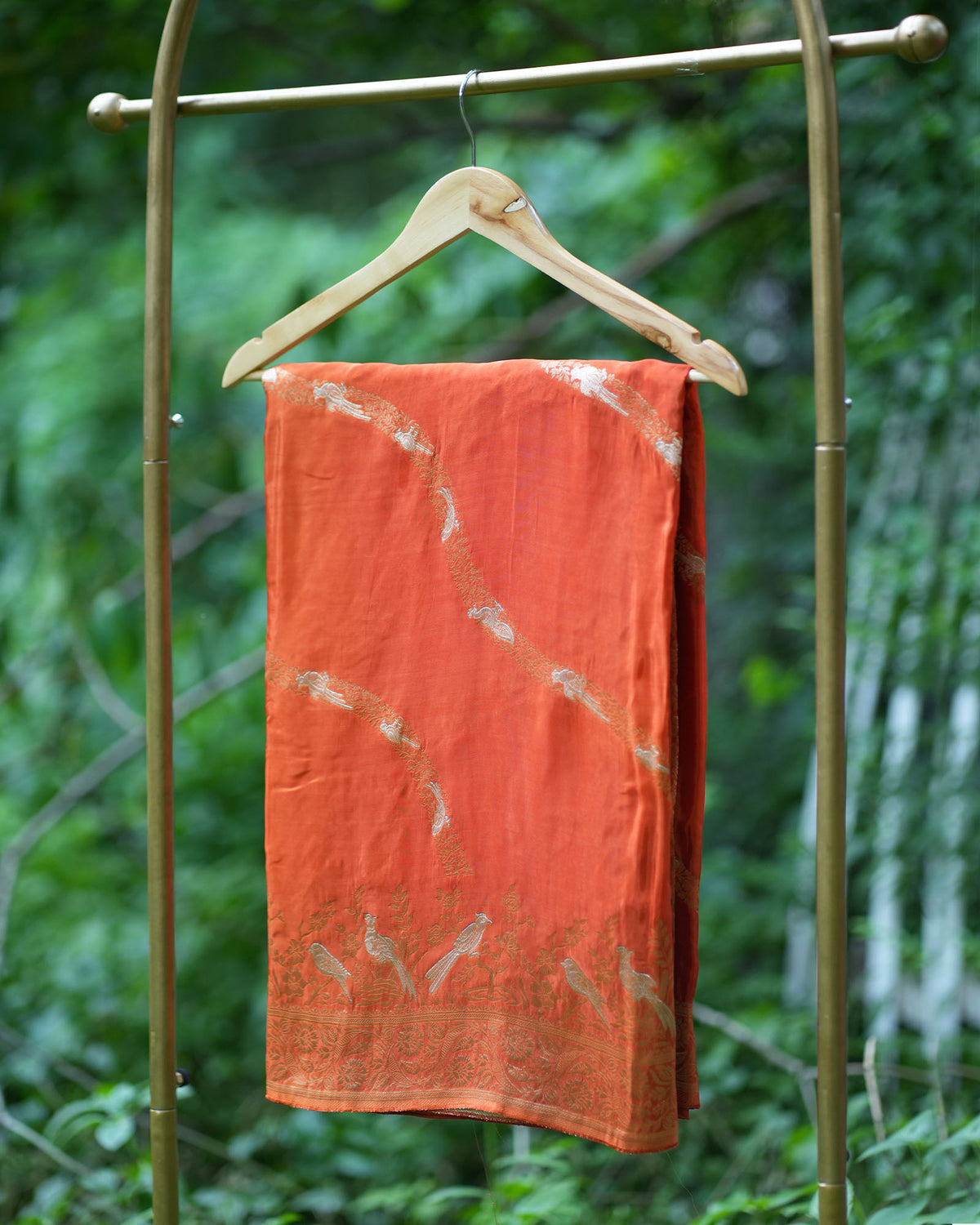 Banarasi Silk Bird Weaving
