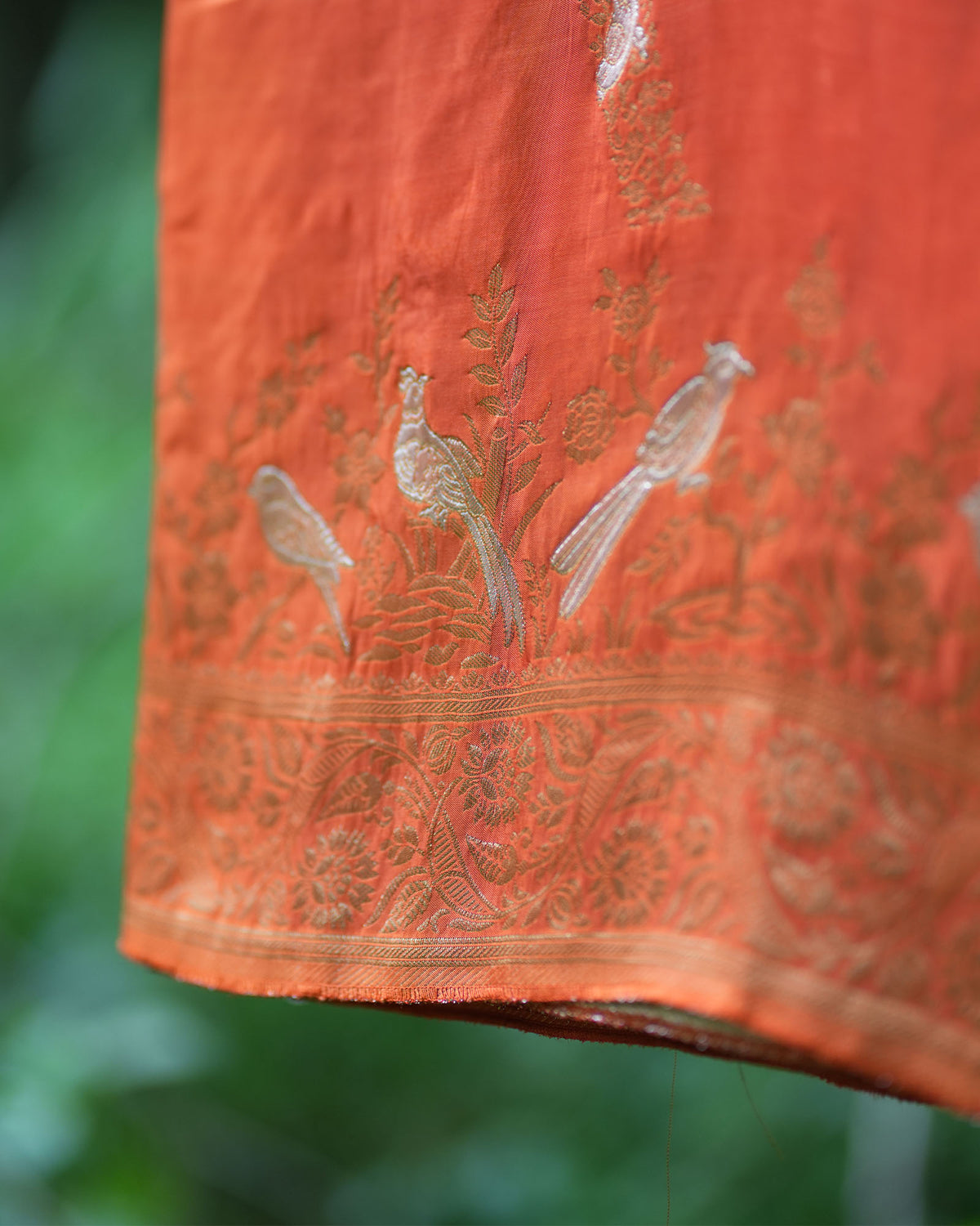 Banarasi Silk Bird Weaving