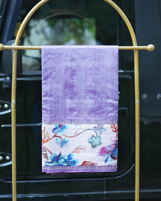 Pure Mangalgiri Pattu With Patch Work