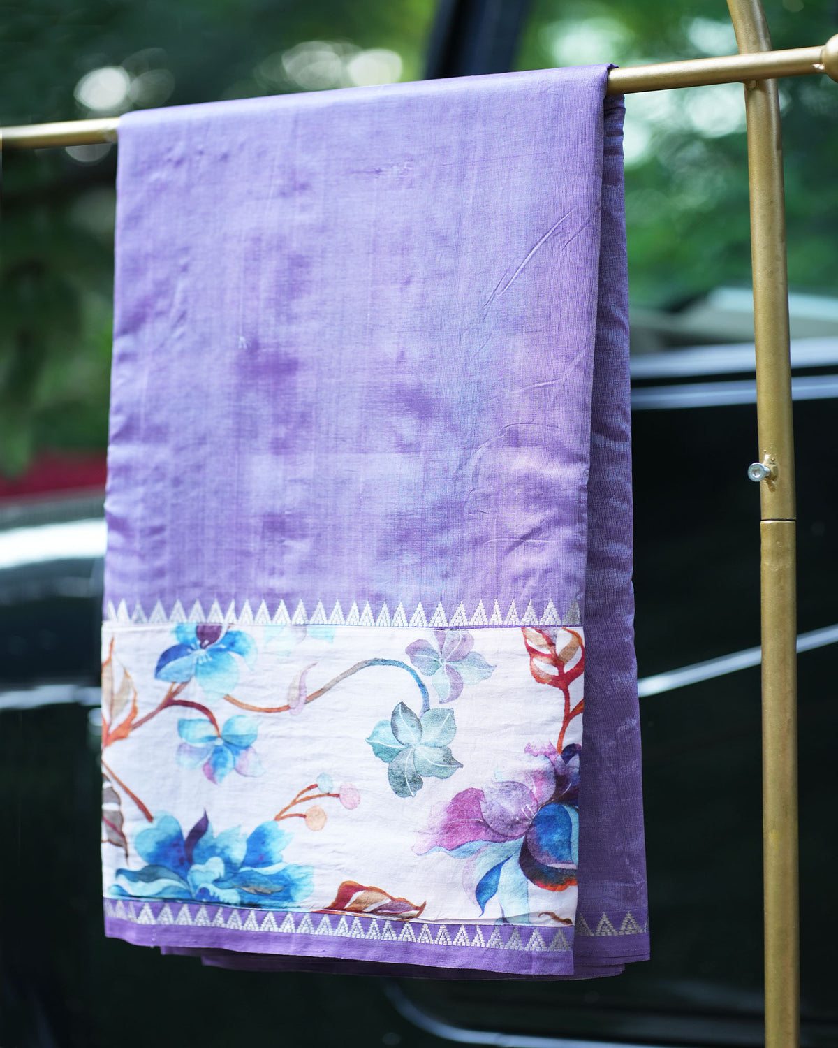 Pure Mangalgiri Pattu With Patch Work