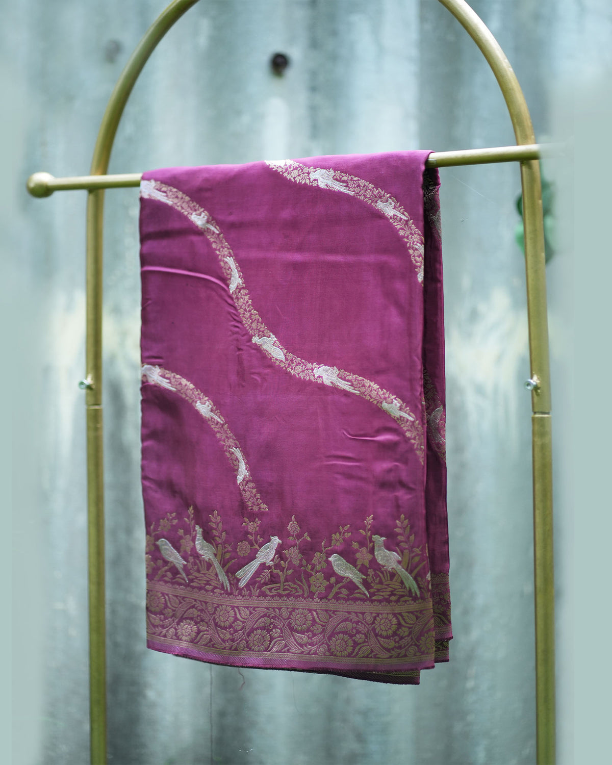 Banarasi Silk Bird Weaving