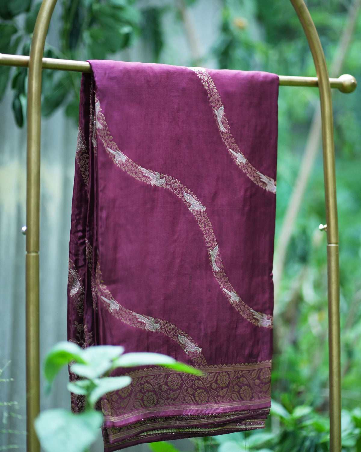 Banarasi Silk Bird Weaving