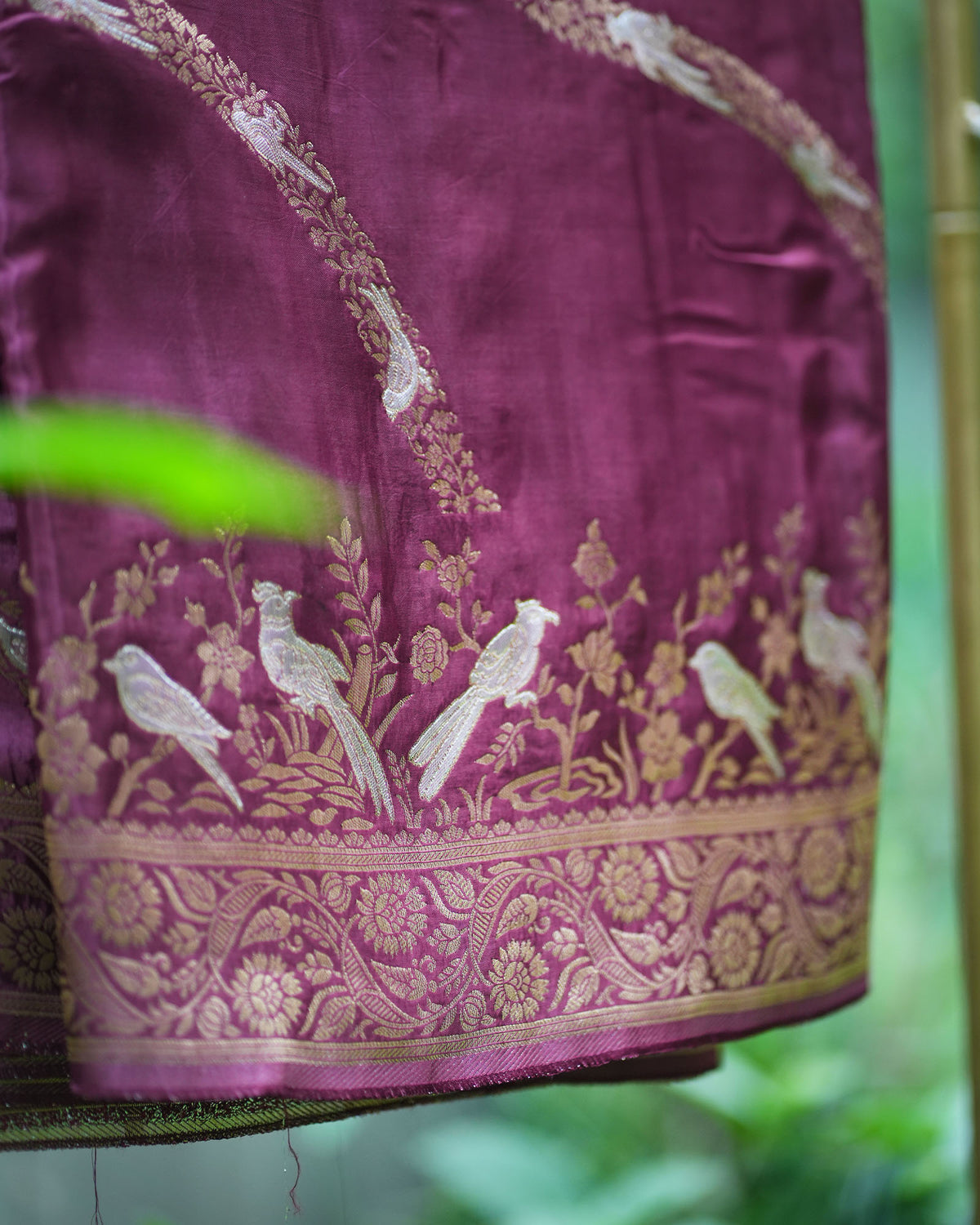 Banarasi Silk Bird Weaving