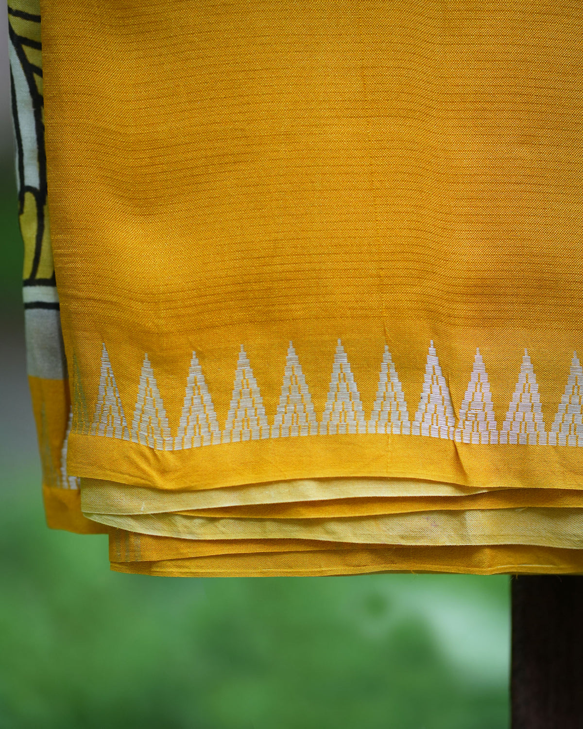 Pure Mangalgiri Pattu With Patch Work