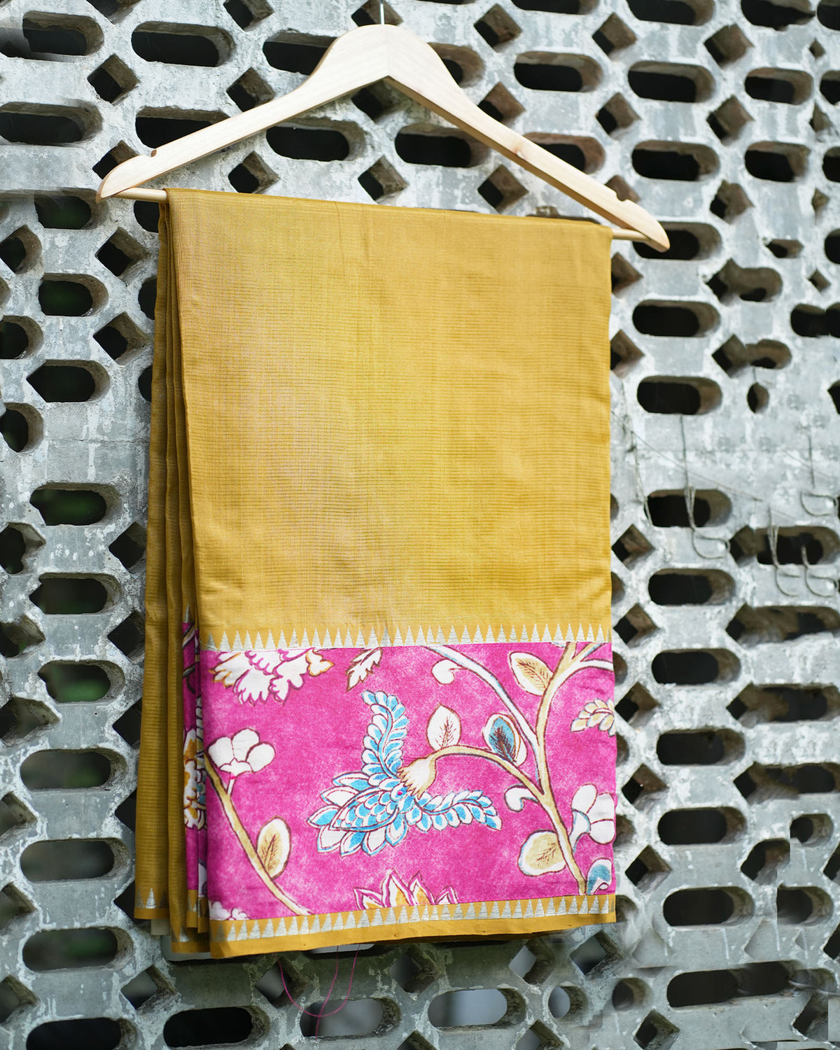 Pure Mangalgiri Pattu With Patch Work