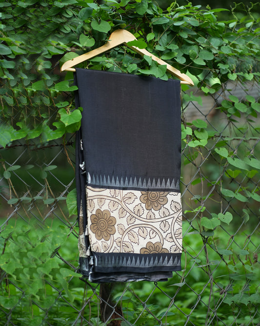 Pure Mangalgiri Pattu With Patch Work