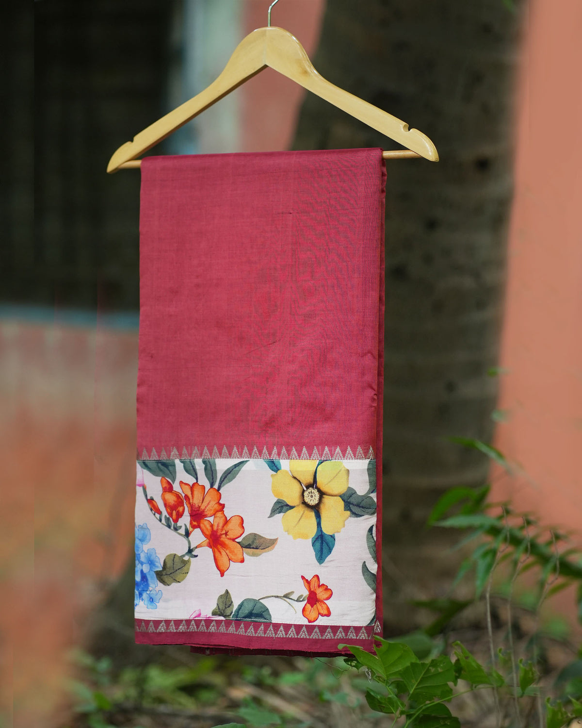 Pure Mangalgiri Pattu With Patch Work