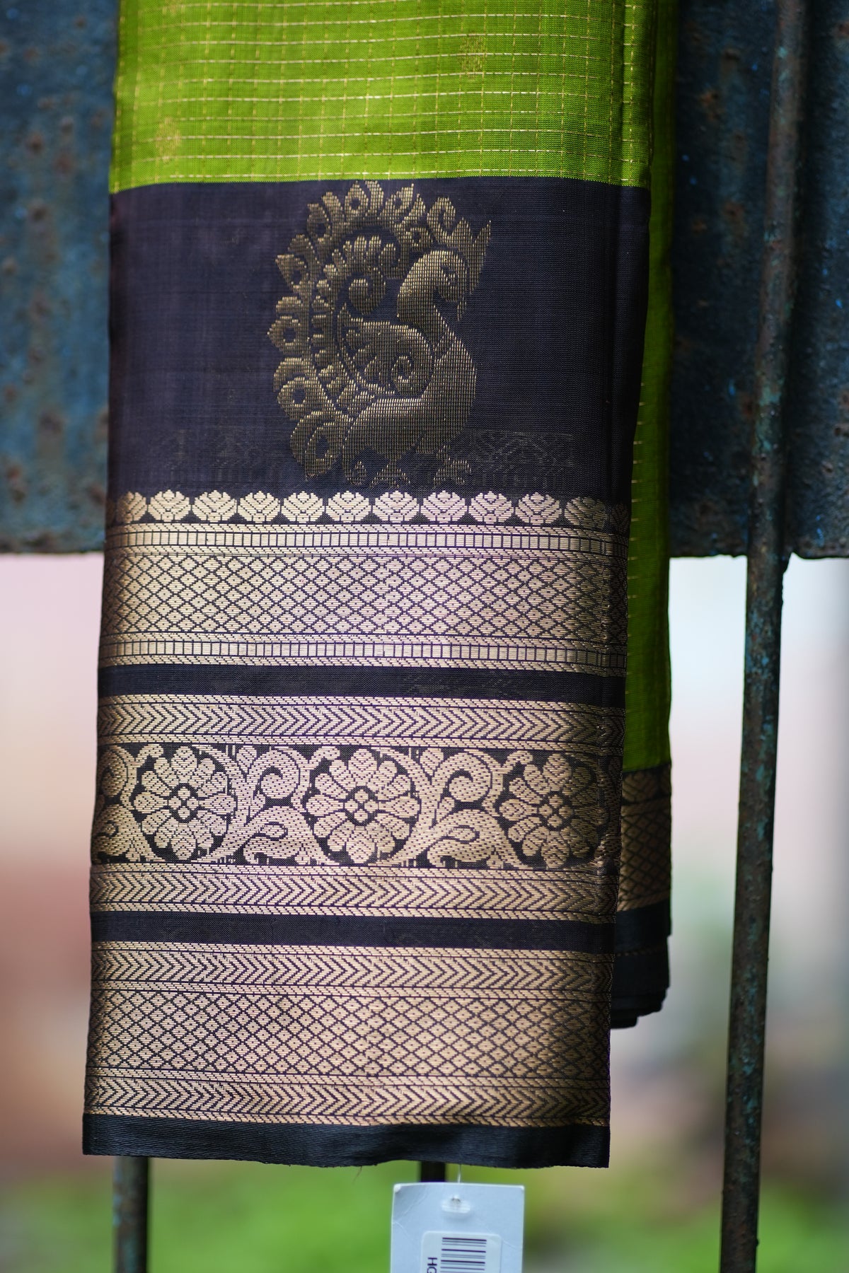 Green Leaf Pattu Saree