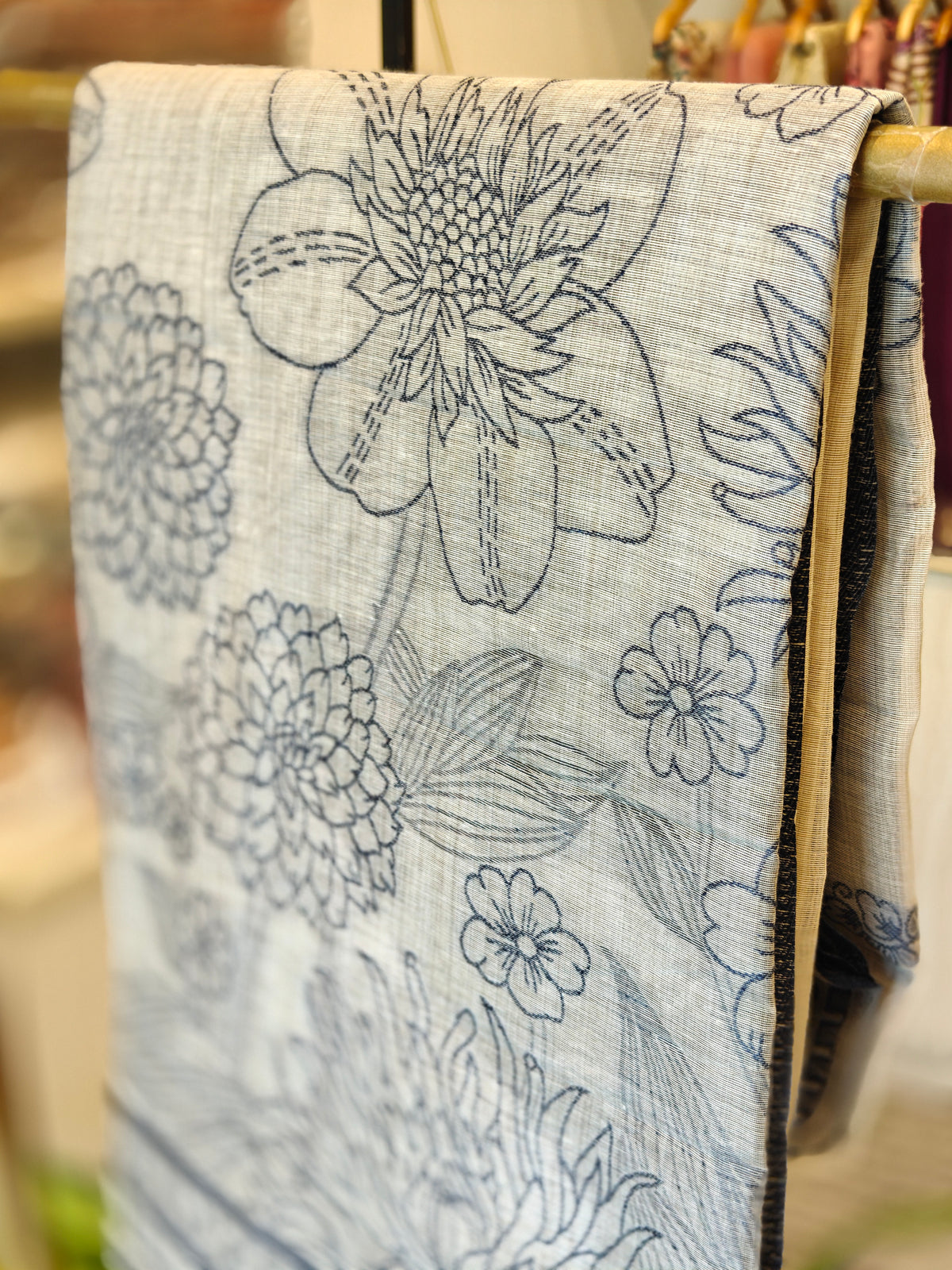 Linen By Cotton Jamdani