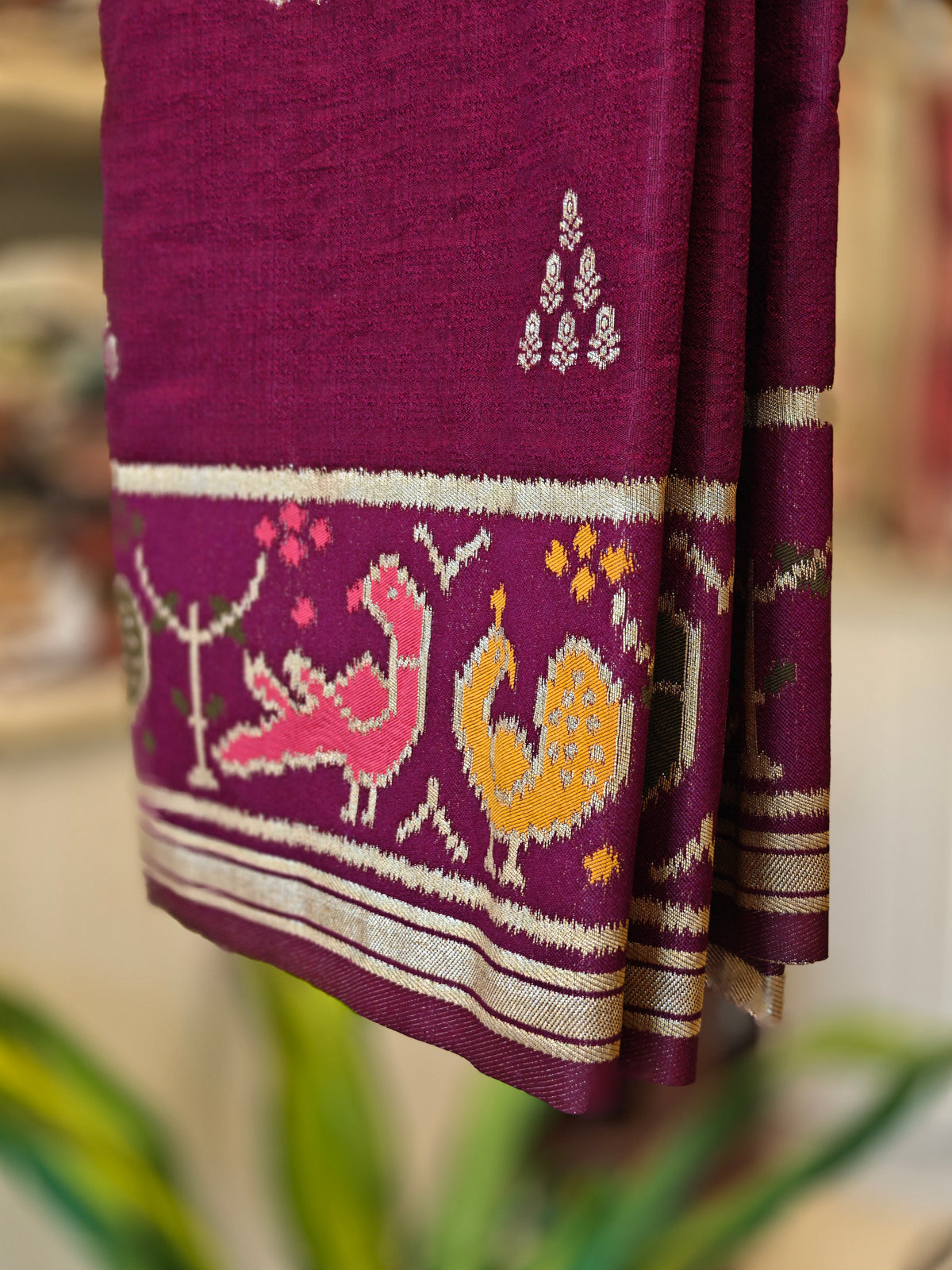Pure Paithani Viscose Matka Silk