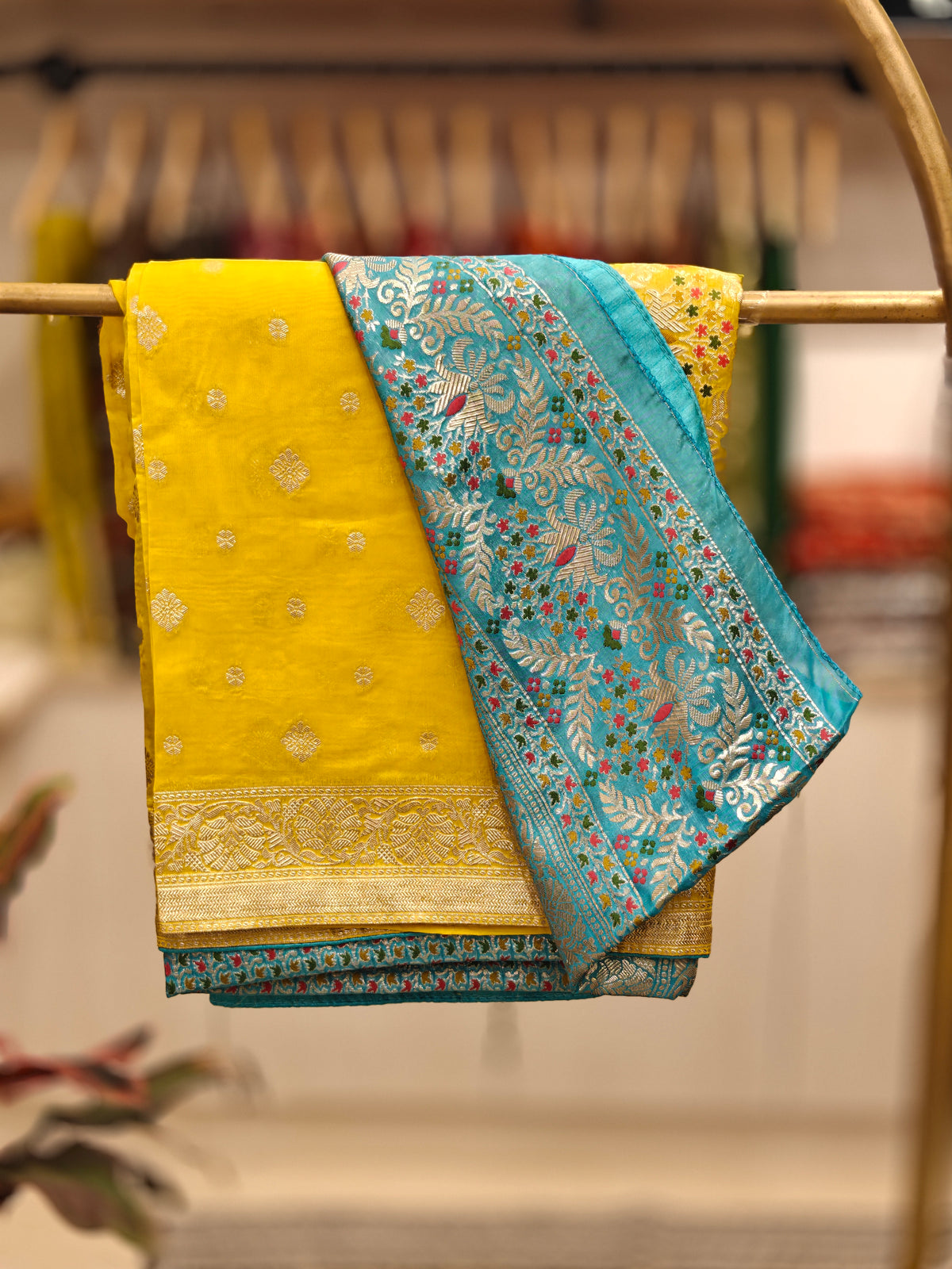 Banaras Georgette Designer Saree