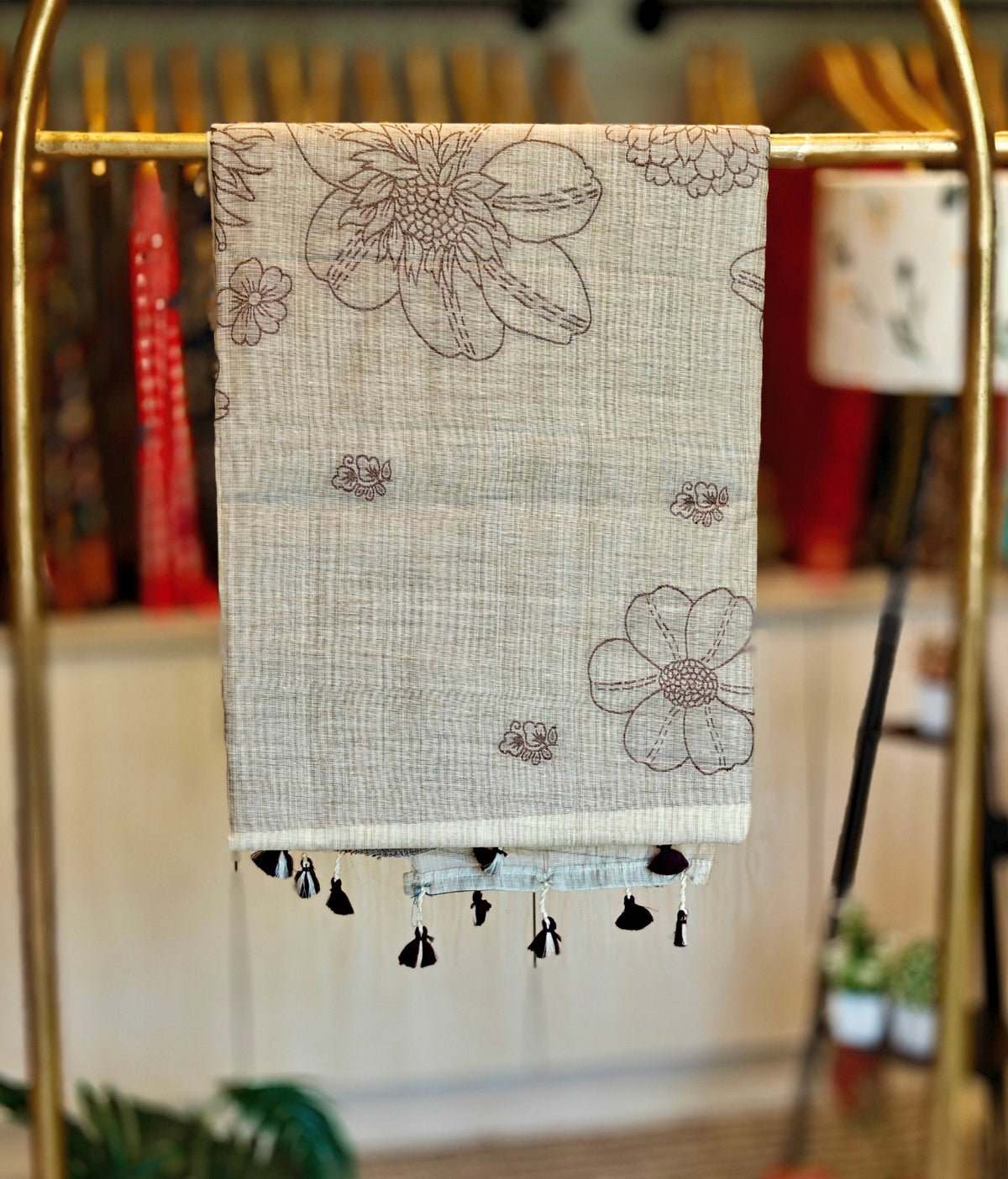 Linen By Cotton Jamdani