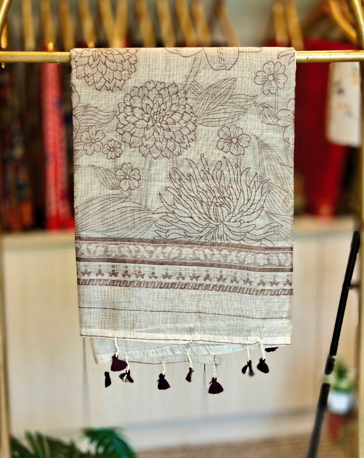 Linen By Cotton Jamdani