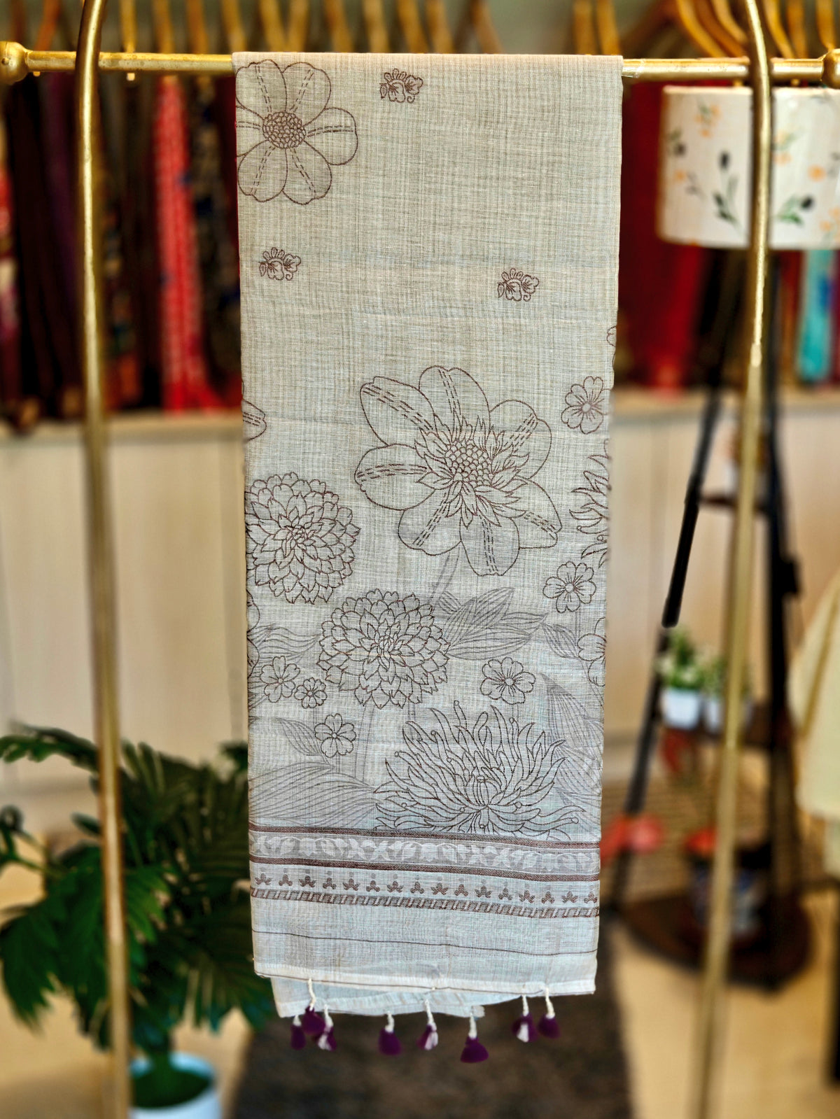 Linen By Cotton Jamdani