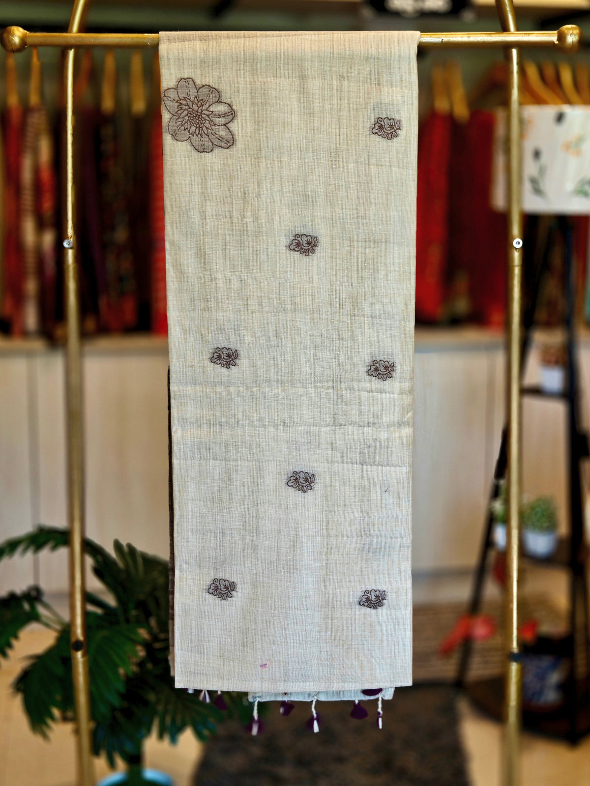 Linen By Cotton Jamdani