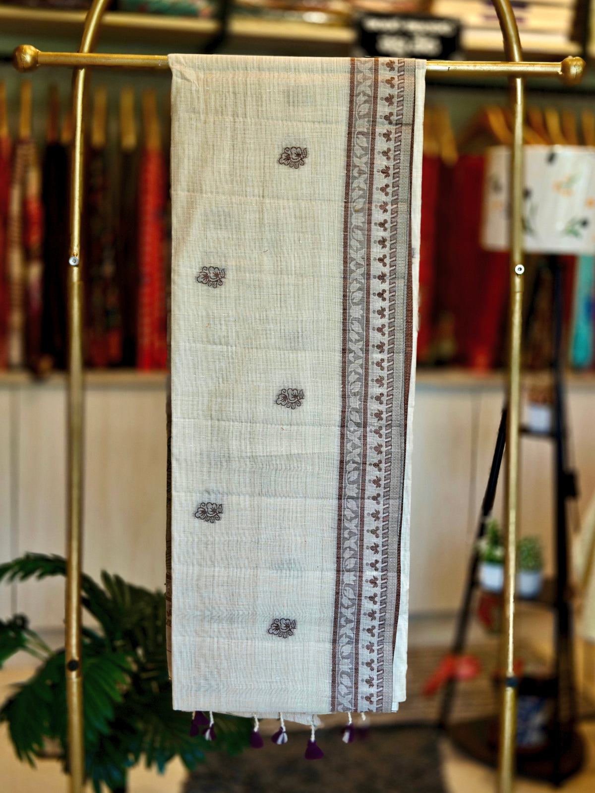 Linen By Cotton Jamdani