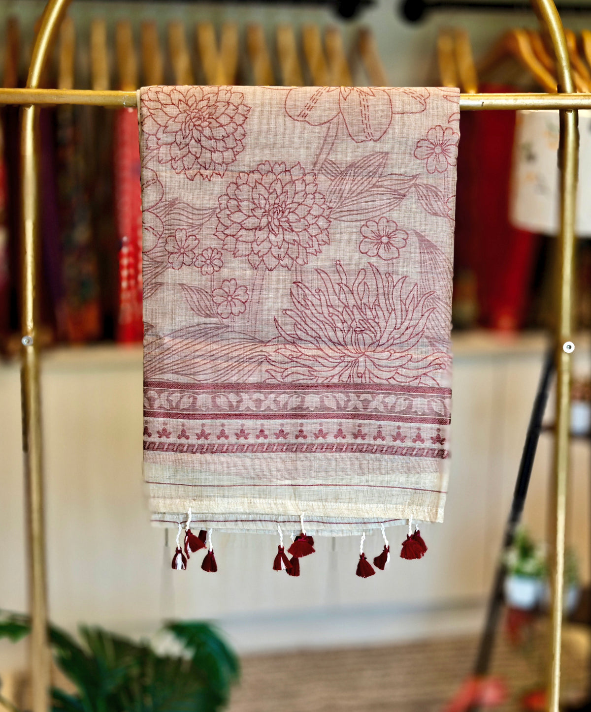 Linen By Cotton Jamdani