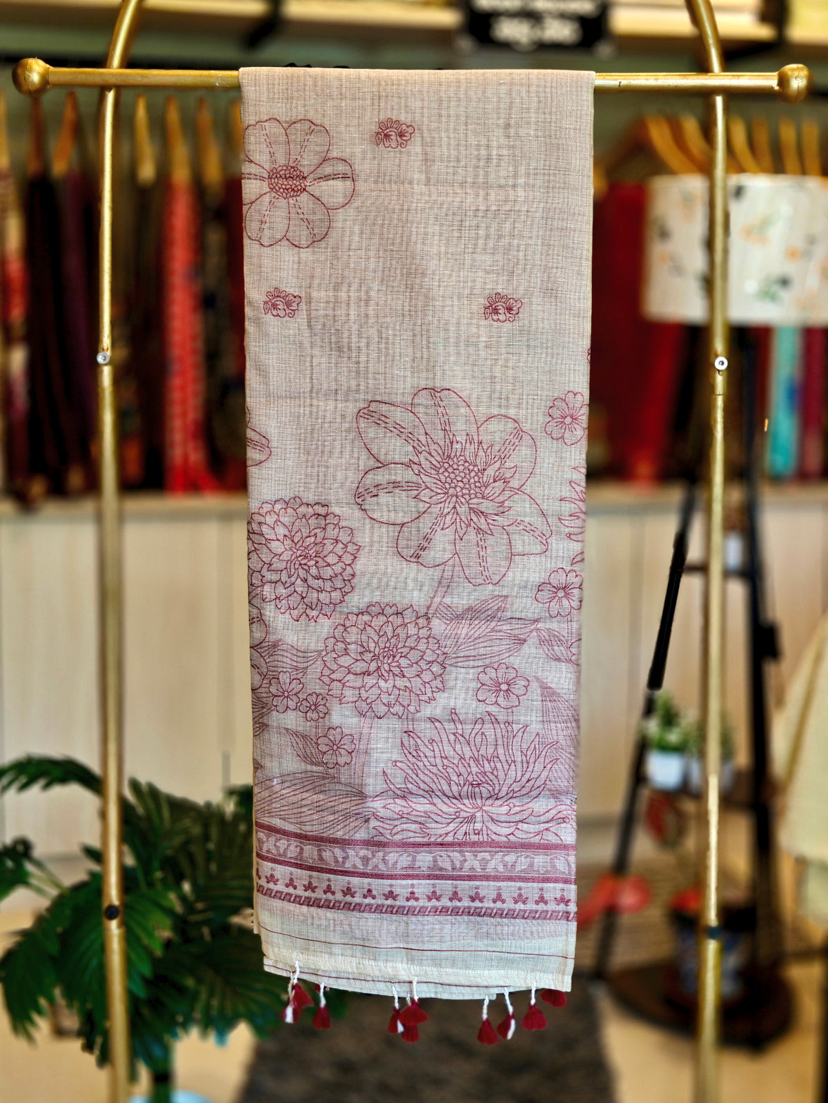 Linen By Cotton Jamdani