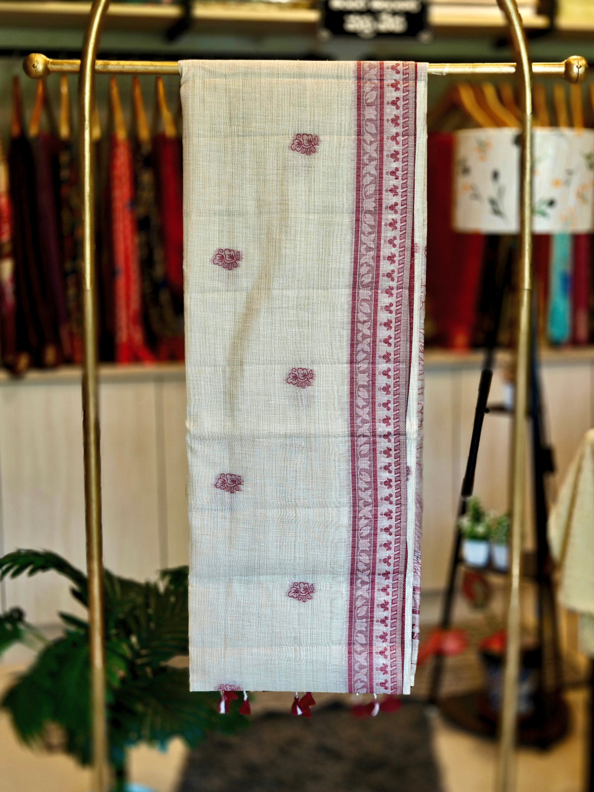 Linen By Cotton Jamdani
