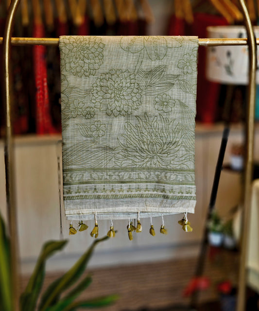Linen By Cotton Jamdani
