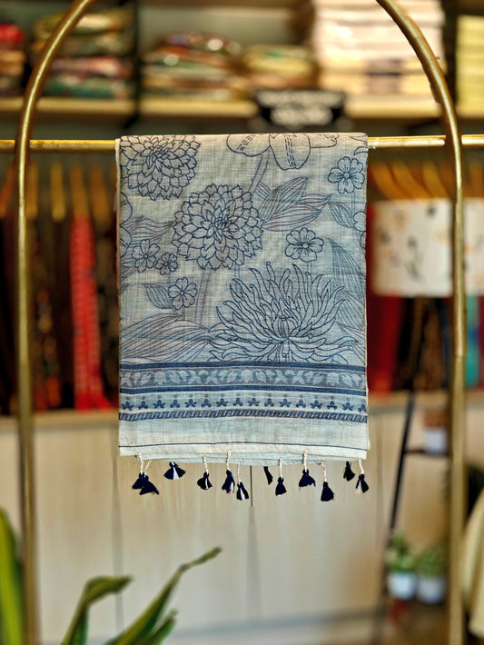 Linen By Cotton Jamdani