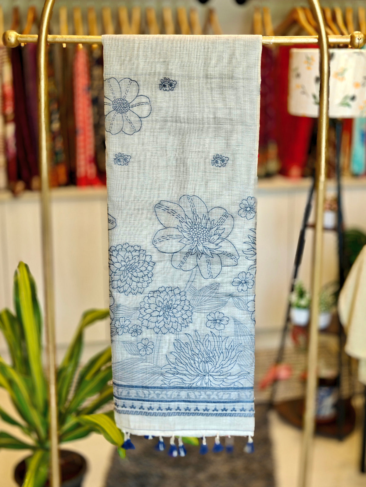 Linen By Cotton Jamdani