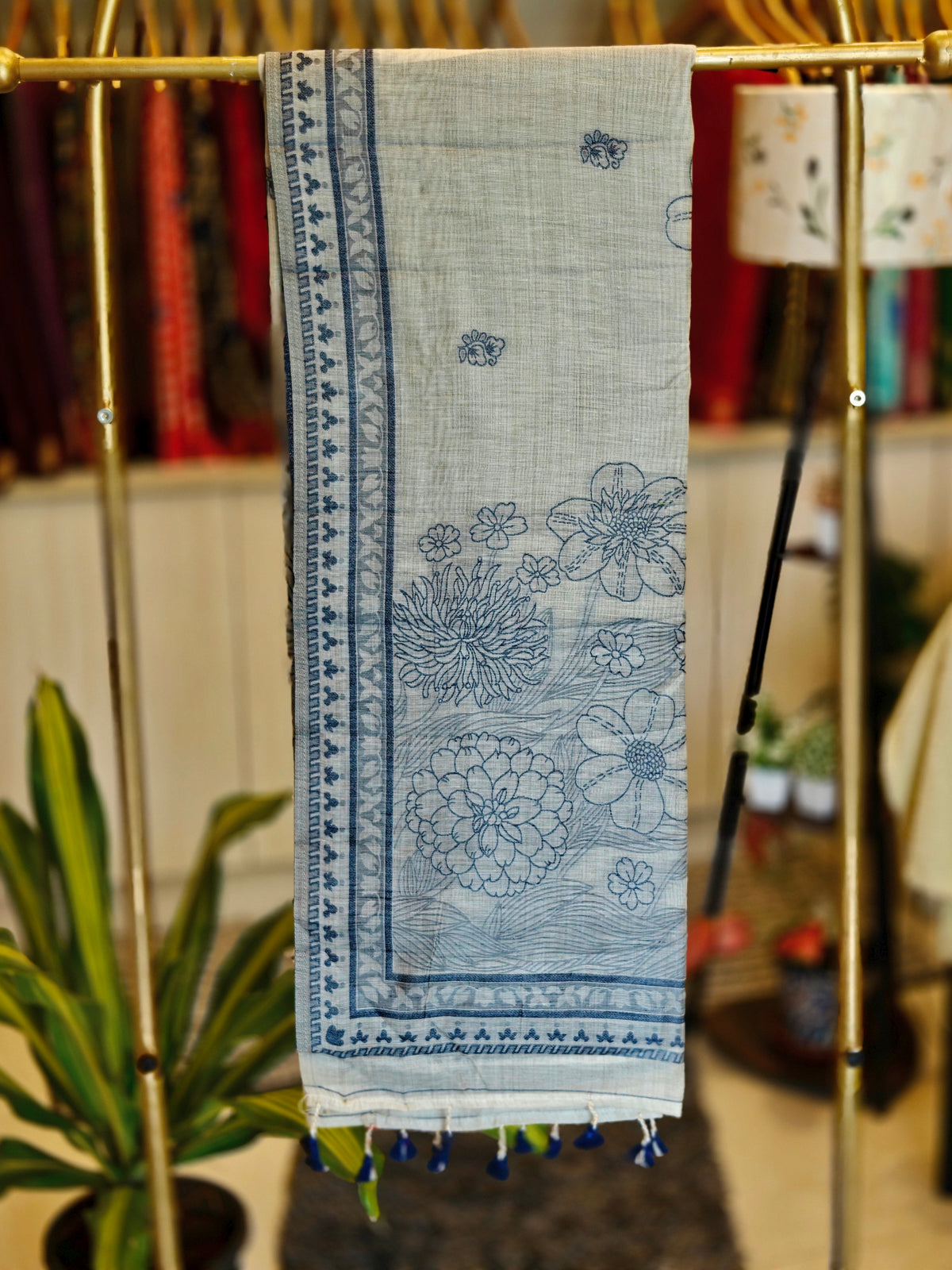 Linen By Cotton Jamdani