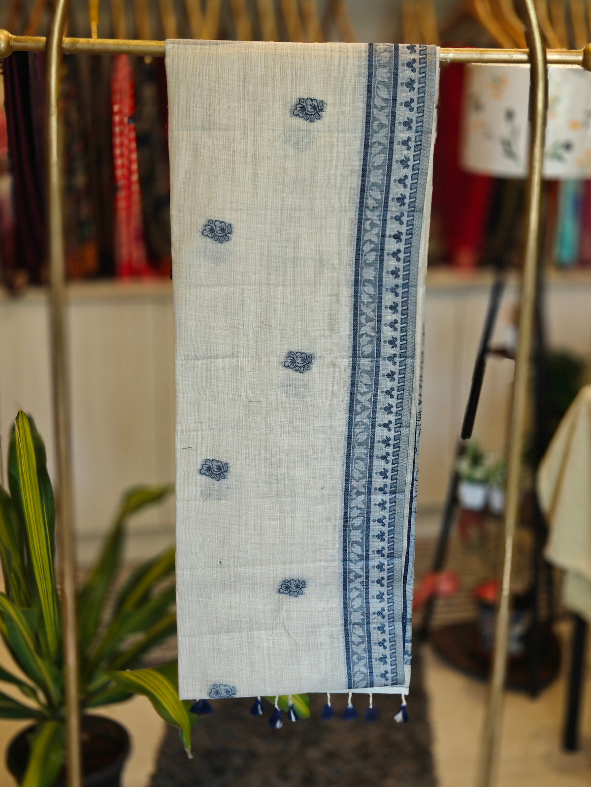 Linen By Cotton Jamdani