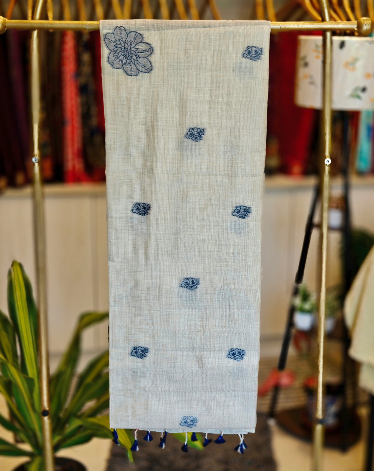Linen By Cotton Jamdani