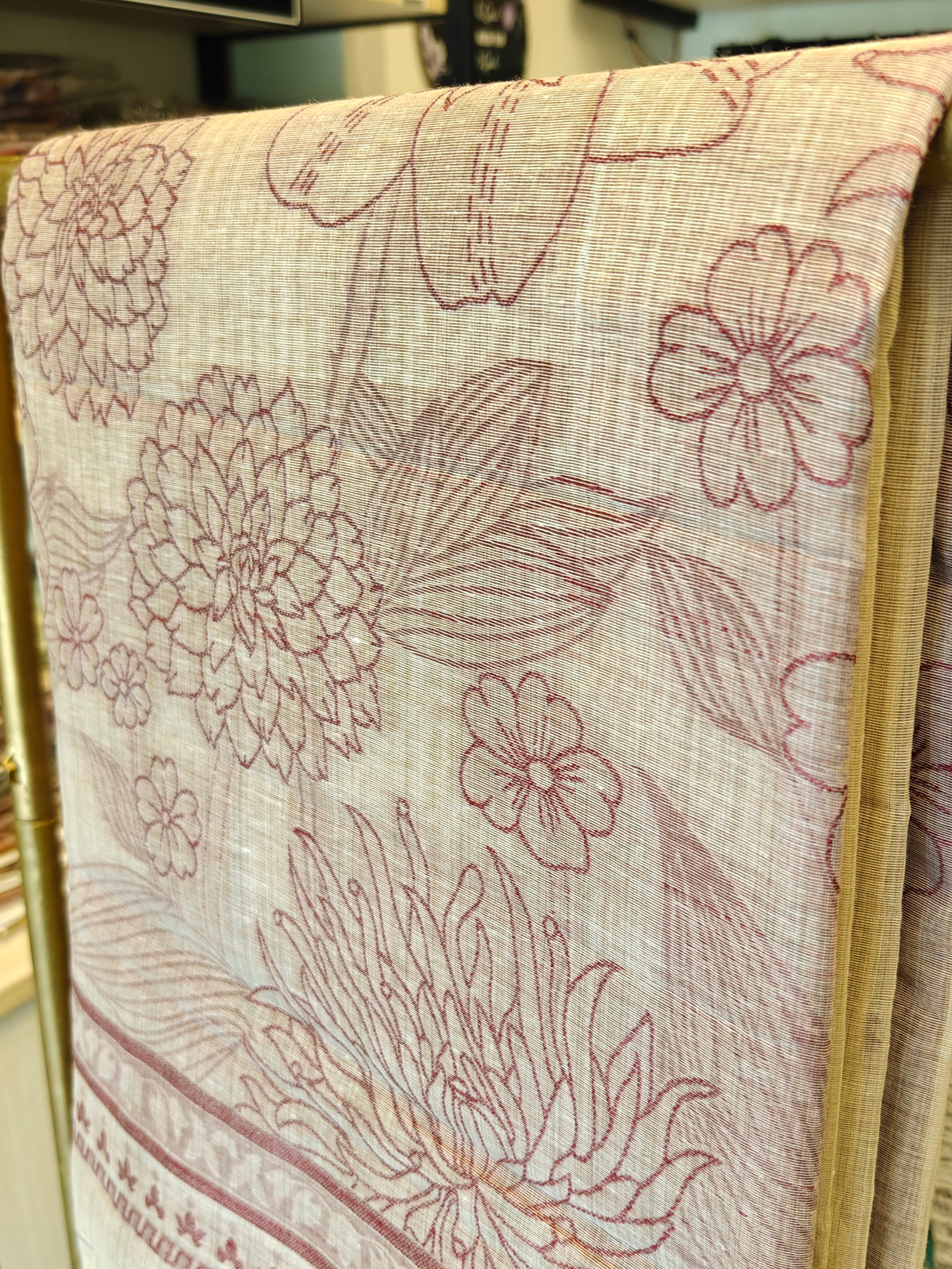 Linen By Cotton Jamdani