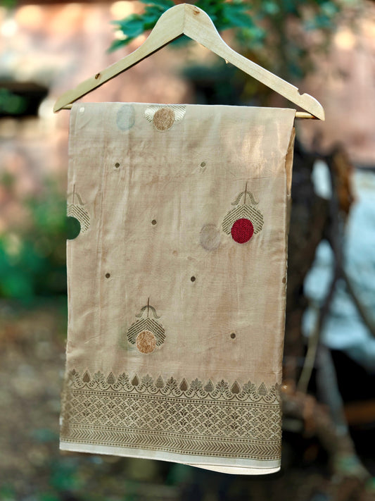 Golden Sand Banarasi Silk Elegance
