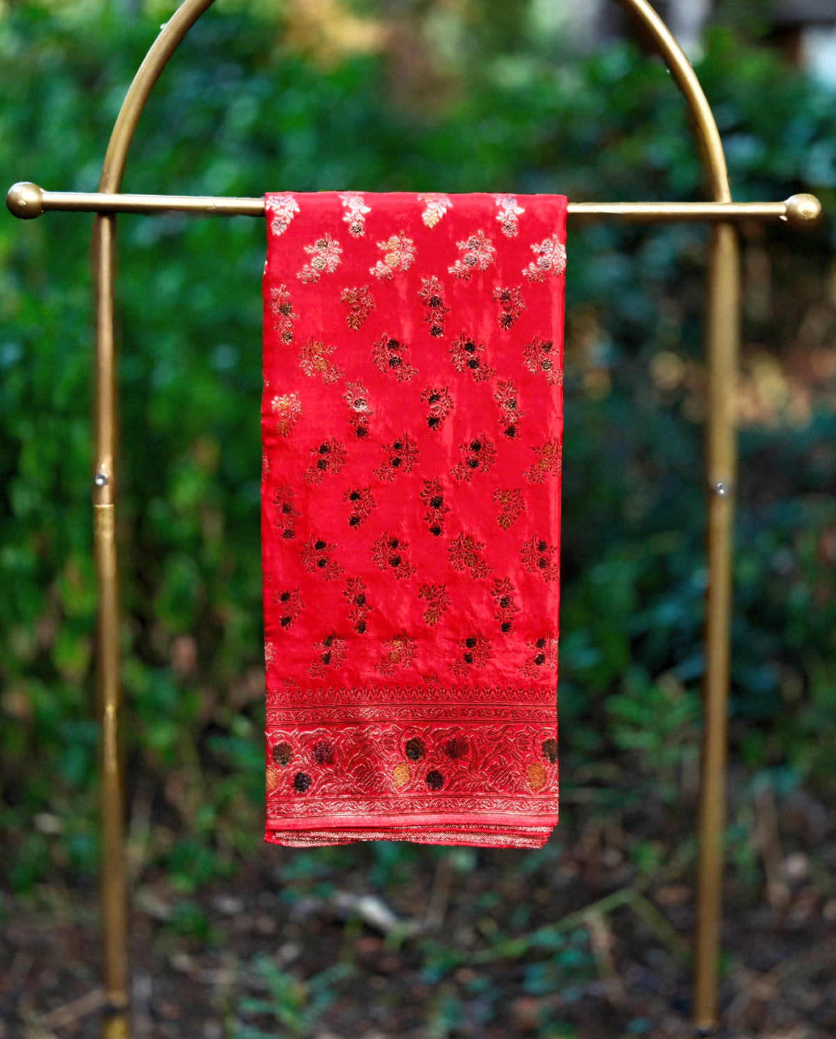 Ruby Royale Pure Raw Mango Kadhua Saree